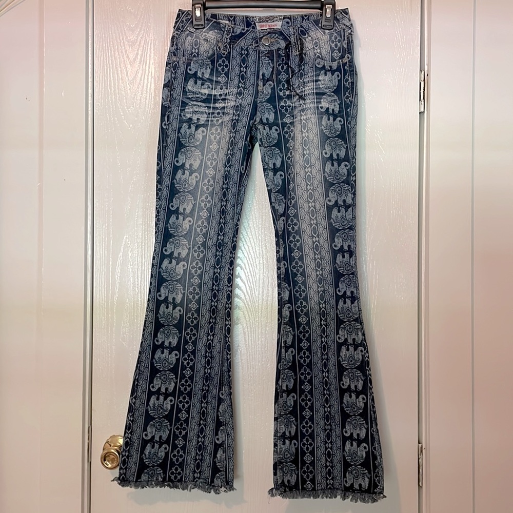 Boho Flared Denim Jeans NWOT